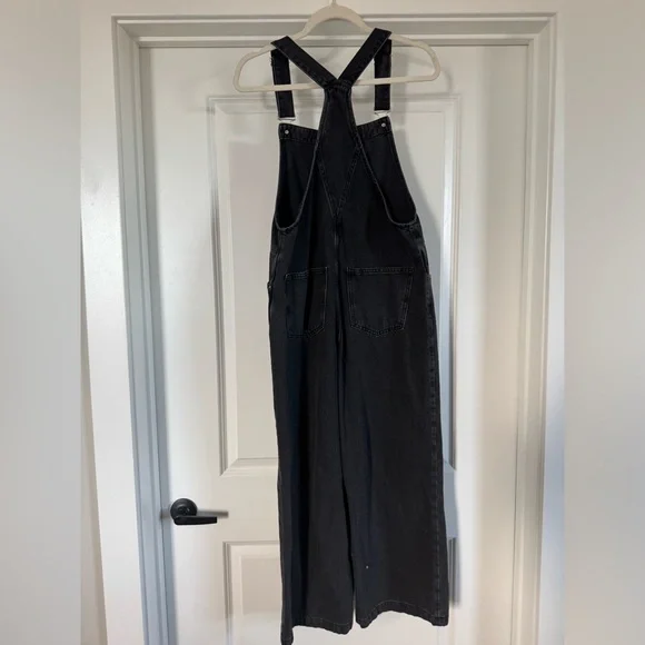 NWT- Mango Dark Denim Overalls - Picture 2 of 4